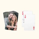 Gepersonaliseerd Gastenboek voor de Bruiloft Alternatief  Foto Pokerkaarten met Markeerstiften Bruiloftsgeschenken