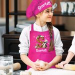 Delantal de cocina con bolsillo para niños, regalo de Navidad para niños y niñas.
