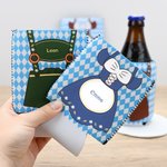Gepersonaliseerde traditionele kostuums Geïsoleerde 12oz - 16oz Bier Can Cooler Sleeve met naam Oktoberfest Decoratie Barbeque Party Gift voor familie