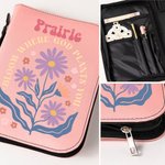 Personalized Danish Flower Bible Verses PU Leather Book Cover with Name Birthday Anniversary Gift for Christian Women