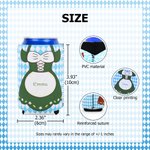 Gepersonaliseerde traditionele kostuums Geïsoleerde 12oz - 16oz Bier Can Cooler Sleeve met naam Oktoberfest Decoratie Barbeque Party Gift voor familie