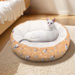 Personalisierte Paws Bones Katze Hund Gesicht Foto rutschfest weiches Haustier Bett mit Namen Geburtstag Adoption Tag Geschenk für Tierbesitzer
