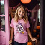 Personlig spökpump Initial 100% bomull Baby Bodysuit Kid T-shirt med namn Halloween Party Present för pojkar flickor