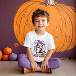 Personlig spökpump Initial 100% bomull Baby Bodysuit Kid T-shirt med namn Halloween Party Present för pojkar flickor