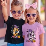 Personlig spökpump Initial 100% bomull Baby Bodysuit Kid T-shirt med namn Halloween Party Present för pojkar flickor