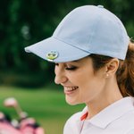 Personalised Colourful Golf Cart Golf Ball Marker Magnetic Hat Clip with Name Hat Accessory Birthday Gift for Golfers Sports Lover