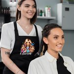 Henkilökohtainen Cartoon Barber Character säädettävä esiliina nimi ja tasku Syntymäpäivä Barber Shop avaaminen lahja kampaajille