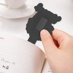 Spersonalizowany, wodoodporny, brokatowy klips magnetyczny z imieniem i nazwiskiem do zakładek urodzinowych dla miłośników książek