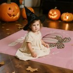 Personalizado gótico fantasma esqueleto calabaza suave manta con nombre decoración del hogar Halloween Party Gift for Kid Friend Family