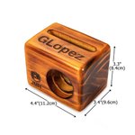 Porte-téléphone en bois personnalisé avec texte et logo gravés Accessoires pour téléphone portable Cadeau d'anniversaire pour les amoureux de la musique