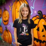 Personlig spökpump Initial 100% bomull Baby Bodysuit Kid T-shirt med namn Halloween Party Present för pojkar flickor