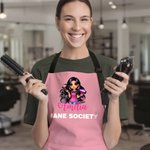 Henkilökohtainen Cartoon Barber Character säädettävä esiliina nimi ja tasku Syntymäpäivä Barber Shop avaaminen lahja kampaajille
