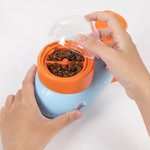 Personalized Whale Duck Dog Interactive Treat Dispenser Toy with Name and 3 Different Feeding Ports Anniversary Birthday Gift for Pet Lover