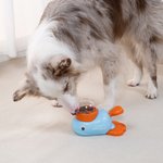 Personalized Whale Duck Dog Interactive Treat Dispenser Toy with Name and 3 Different Feeding Ports Anniversary Birthday Gift for Pet Lover