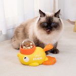 Personalized Whale Duck Dog Interactive Treat Dispenser Toy with Name and 3 Different Feeding Ports Anniversary Birthday Gift for Pet Lover