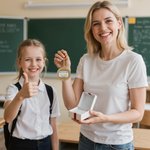 Spersonalizowany brokatowy akrylowy brelok do kluczy z tekstem Tydzień wdzięczności Powrót do szkoły Prezent urodzinowy dla nauczycieli i wychowawców