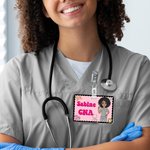 Personalised Nurse Cartoon Characters ID Badge Buddy with Name Title Text Hospital Accessories Appreciation Gift for Women Medical Staff