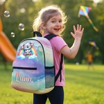 Personalized Rainbow Koala Monkey Animal School Bag with Name Back to School Birthday Gift for Kids Teenagers 4
