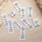 Gepersonaliseerde lijn huisdier foto katoen naaien label met naam Set van 10 gebreide kleding accessoires verjaardagscadeau voor breien DIY Craft huisdier liefhebbers