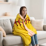 This Is My Territory - Personalized Player Sports Hooded Blanket