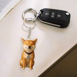 Gepersonaliseerde Foto 3D-effect Acryl Sleutelhanger Cadeau voor Dagelijks Gebruik Verjaardag Jubileumcadeau voor Familie Vrienden  Huisdierliefhebber