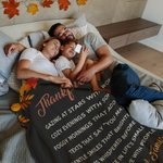 Couverture personnalisée avec 5-8 textes pour Thanksgiving Cadeau de Thanksgiving pour ami(e), famille, enseignant(e)