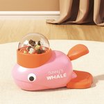 Personalized Whale Duck Dog Interactive Treat Dispenser Toy with Name and 3 Different Feeding Ports Anniversary Birthday Gift for Pet Lover