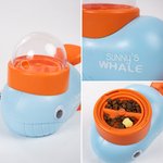 Personalized Whale Duck Dog Interactive Treat Dispenser Toy with Name and 3 Different Feeding Ports Anniversary Birthday Gift for Pet Lover