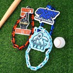 Personalized 3D Printed Sporty Team Logo Turnover Chain with Photo Birthday Game Day Gift for Team Members Sports Fans
