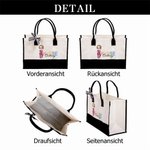 Personalisierte Cartoon-Medizinerin Canvastasche | mit Namen und Berufsbezeichnung | Tote Bag | Dankeschön Geschenk für Krankenschwestern Ärztinnen