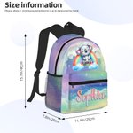 Personalized Rainbow Koala Monkey Animal School Bag with Name Back to School Birthday Gift for Kids Teenagers 8