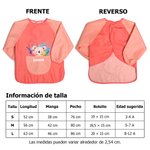 Delantal personalizado de manga larga con nombre impermeable para cocina y pintura regalo de cumpleaños para niños