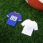 Personalisierte Fußballtrikot Tasche Charm Button mit Namen und Nummer Zubehör für Bogg Game Team Geburtstag Geschenk für Sportliebhaber