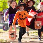 Personalized Cartoon Character Halloween Candy Basket with Name Party Favor Halloween Gift for Boys Girls