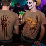 Personalised Horror Bloody Printed Soft Funny Men's T-shirt with Name and Text Trick or Treat Spooky Season Halloween Gift for Men