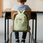 Personalised Multicolour Giraffe Lion Cute Animal Multi-compartment Kid Backpack with Name Back to School Birthday Gift for Boys Girls Animal Lovers