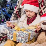 Personalized Toile De Jouy Santa Claus Wrapping Paper with Name Christmas Gift for Family Friends