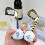 Henkilökohtainen Golf Theme Design Pullonavaaja Initial ja nimi Syntymäpäivä Vuosipäivä Lahja oluen ystäville Golf harrastajat