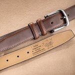 Personalizzata I Liked You Holding Hands Cintura in pelle con fibbia casual da uomo con nome inciso Regalo di San Valentino per marito e fidanzato