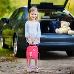 Personalized Cute Cartoon Character Birth Flower Insulated Lunch Bag with Name & Handle Portable School Travel Picnic Gift for Kids Family