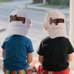 Henkilökohtainen Monivärinen säädettävä Baseball Cap nimi Travel Accessory Syntymäpäivä lahja isälle Lapset