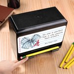 Dispensador de lápices personalizado con texto Decoración del aula Regalo de agradecimiento por la vuelta al cole para un niño profesor