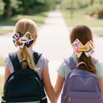 Henkilökohtainen kynä koostumus kirja Design Hair Bow Clip nimi ja kortti hiukset lisävaruste Takaisin kouluun ensimmäinen päivä lastentarha lahja tytöille