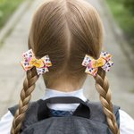 Henkilökohtainen kynä koostumus kirja Design Hair Bow Clip nimi ja kortti hiukset lisävaruste Takaisin kouluun ensimmäinen päivä lastentarha lahja tytöille