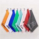 Personalized Comic Style Character Absorbent Waffle Golf Towel with Name and Hanging Clip Sports Accessory Birthday Gift for Golf Player Golf Lover