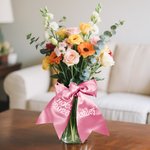 Personalized Monogram Bouquet Prom Sash with Embroidered Text Bouquet Ribbon Wrapping Homecoming Wedding Gift for Girls Graduates
