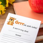 Personalized Tiger Snail Bee Brag Notepad with 40/80 Pages and Text Back to School Teacher's Day Appreciation Gift for Teachers