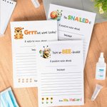 Personalized Tiger Snail Bee Brag Notepad with 40/80 Pages and Text Back to School Teacher's Day Appreciation Gift for Teachers