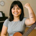 Autocollants de Tatouage Personnalisés avec Avatar Style Bande Dessinée et Nom Cadeau d’Anniversaire pour Femmes et Hommes