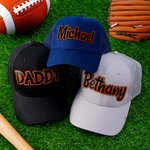 Henkilökohtainen Monivärinen säädettävä Baseball Cap nimi Travel Accessory Syntymäpäivä lahja isälle Lapset